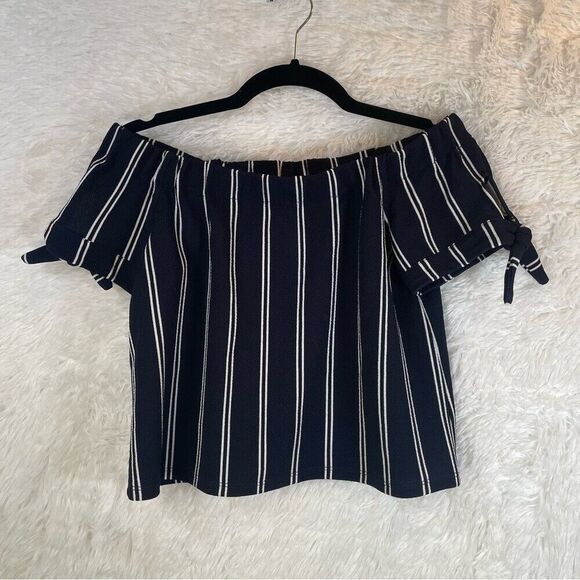 Ivorie Tops - Ivorie Blouse Shirt Off The Shoulder Womens Size Medium